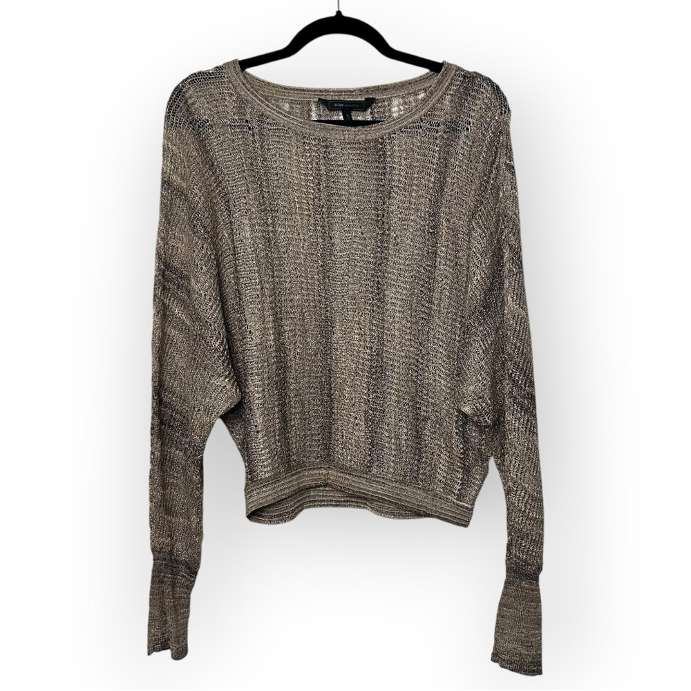 BCBG Maxazria Long Sleeve Cropped Sweater S